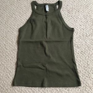 Green tank top